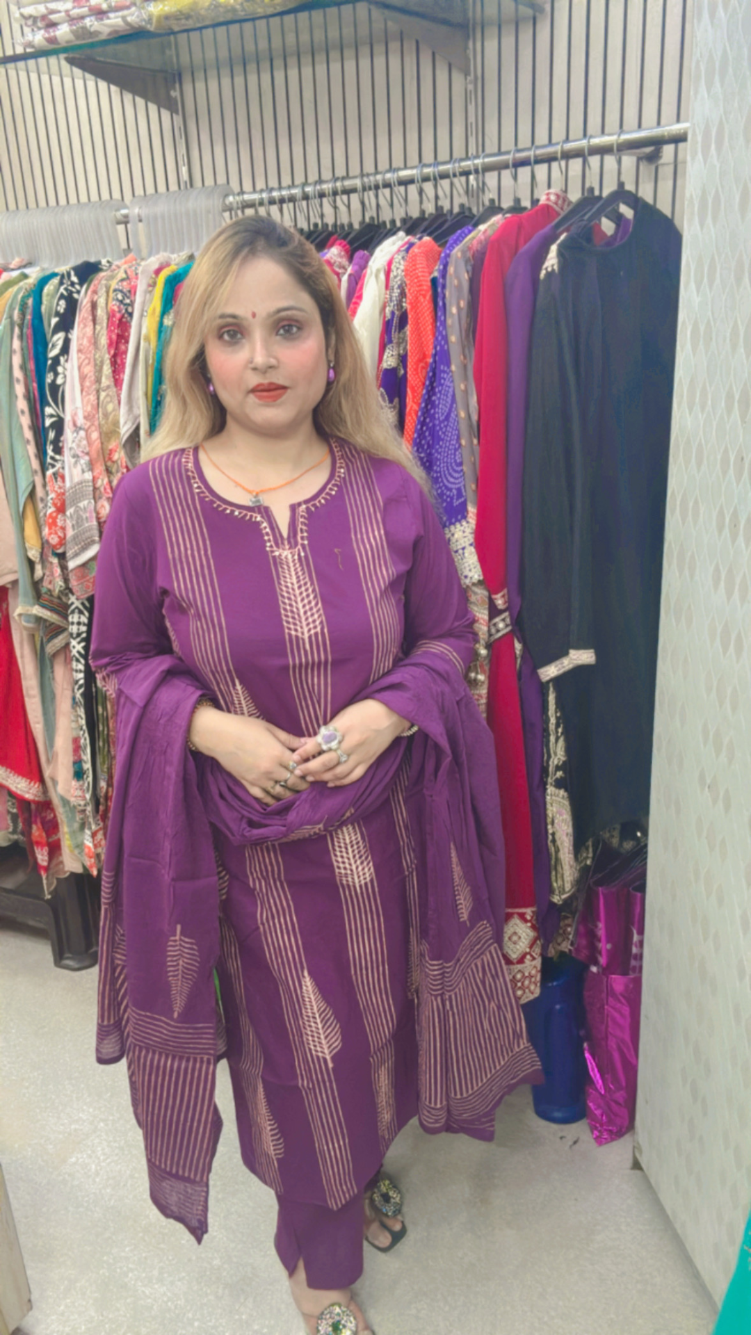 Pure Cotton Printed Pant Suit – Breezy Comfort with Elegant Prints - Image 2