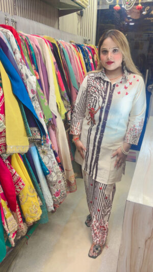 Stylish Muslin Crush Co-Ord Set with Digital Print for Women