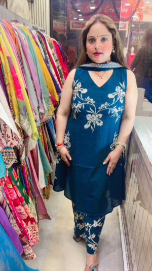 Pure Mul Cotton Floral Print A-Line Suit – Co-ord Set Style with Dupatta