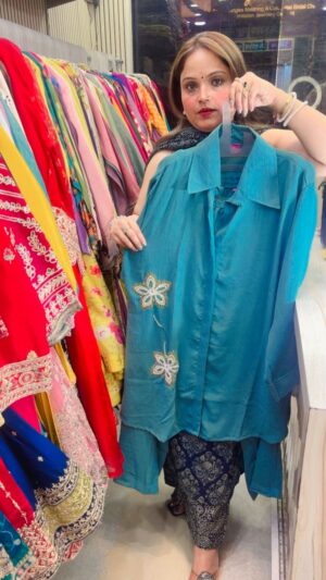 Plus Size  Coord Set for Women – Imported Fabric Shirt & Pant Set