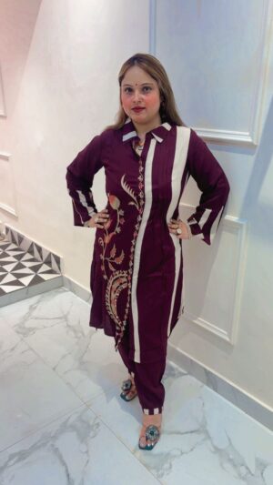 Elegant Cotton Co- ord Set for Women | Casual & Festive Wear