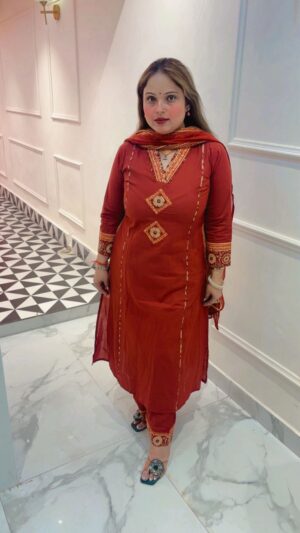 Designer Cotton Suit for Women | Comfortable Daily Wear Set