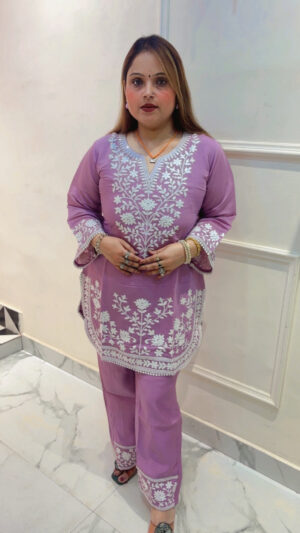 Pure Mul Chanderi Co-Ord Set – Elegant & Effortless Style