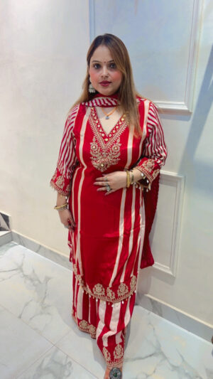 Pure Crape Suit with Dupatta